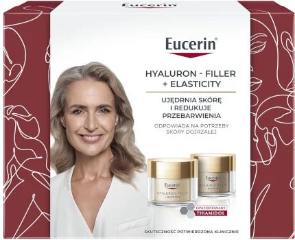 Eucerin Zestaw Hyaluron-Filler + Elasticity krem na dzień SPF 30, 50ml + krem na noc Eucerin Zestaw Hyaluron-Filler + Elasticity krem na dzień SPF 30, 50ml + krem na noc