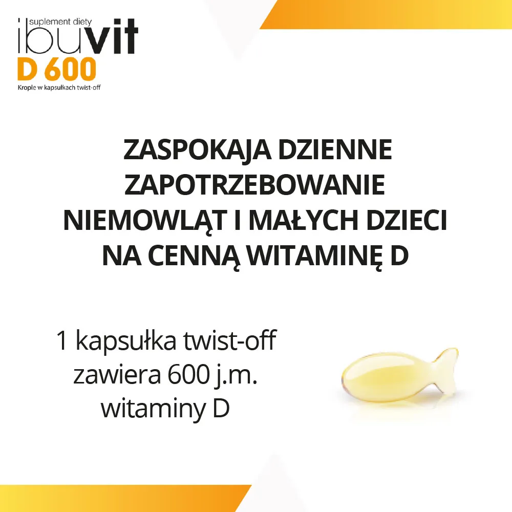 IbuVit D 600, 30 kapsułek twist-off 