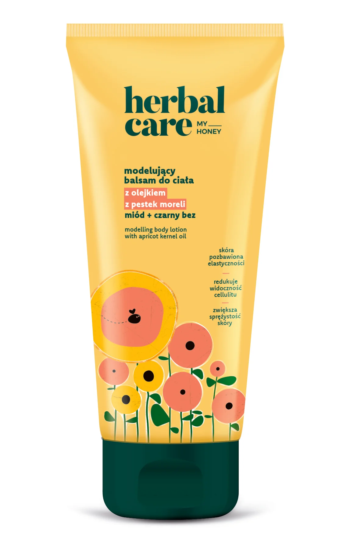 Herbal Care my honey modelujący balsam do ciała z olejkiem z pestek moreli: miód + czarny bez, 200 ml