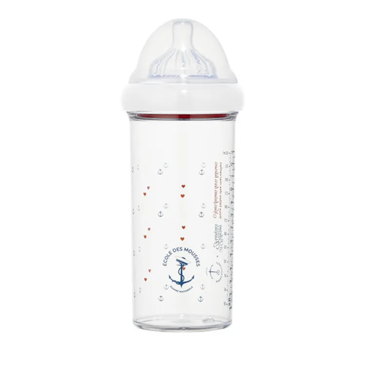 Le Biberon Français butelka ze smoczkiem dla niemowląt 6 m+ tritanowa Marine Nationale, 360 ml
