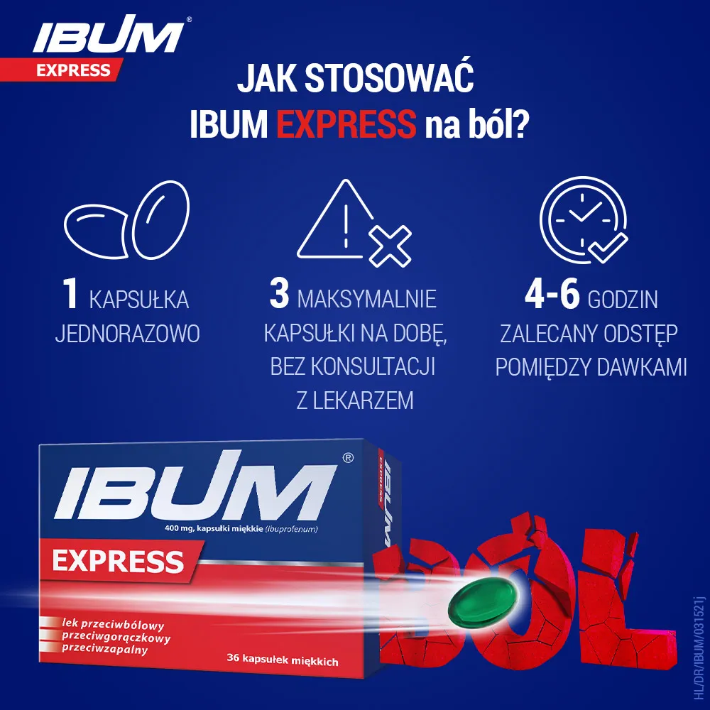 Ibum Express Forte, 400 mg, 36 kapsułek miękkich 