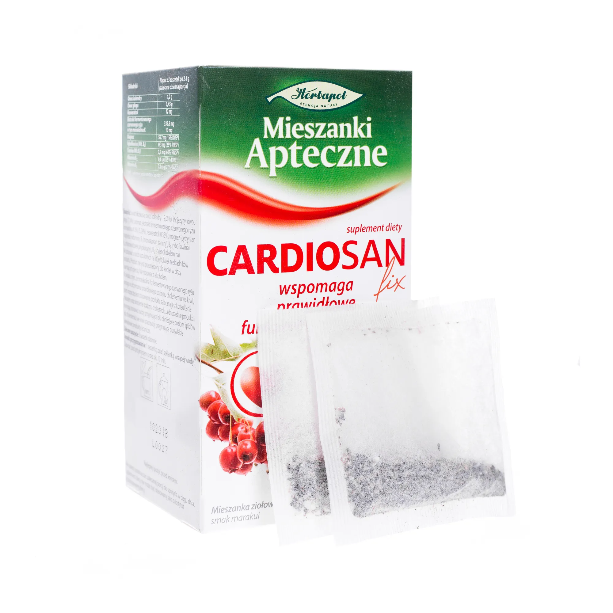 Cardiosan fix, saszetki, suplement diety, 20 sztuk 