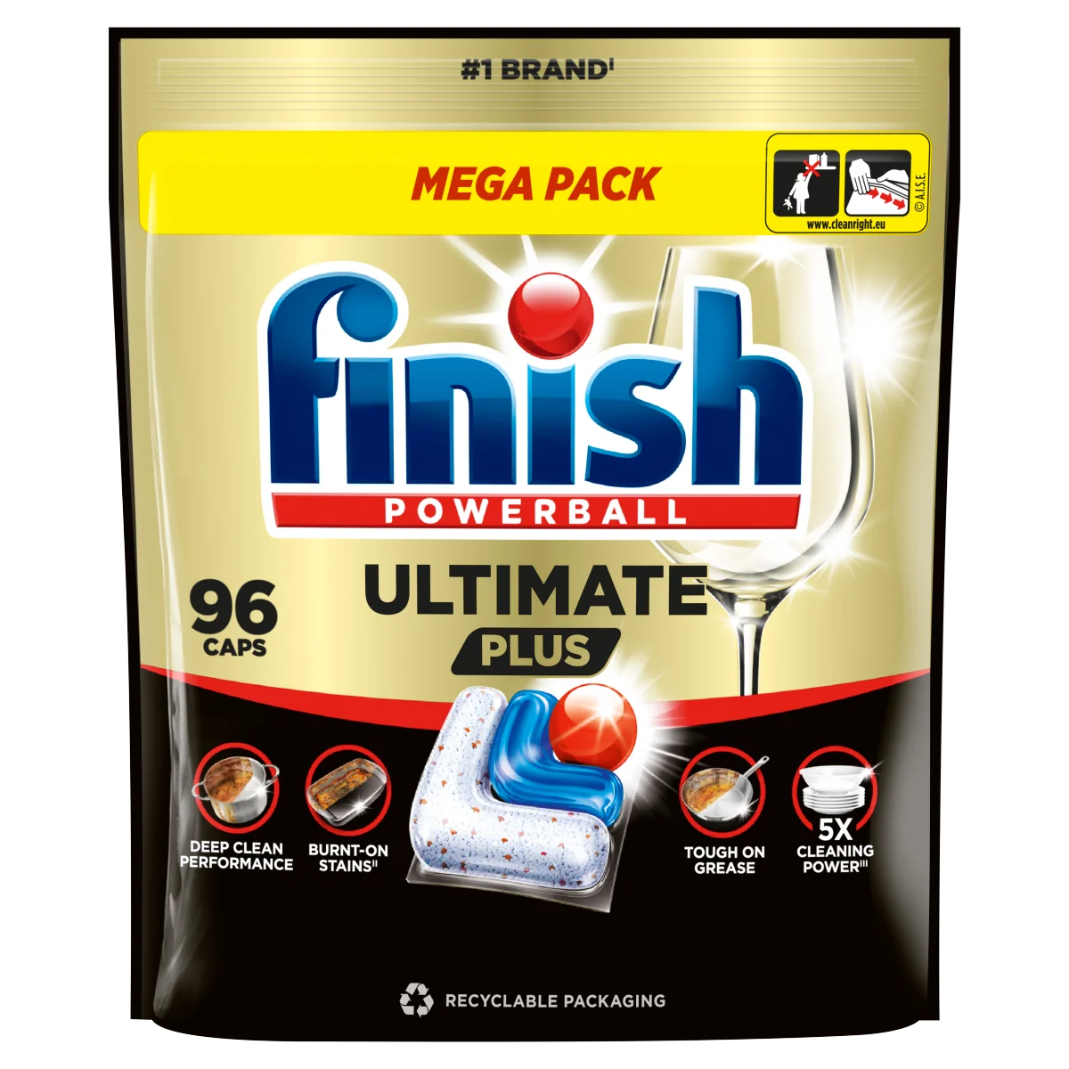 Finish Ultimate Plus kapsułki do zmywarki Fresh, 96 sztuk
