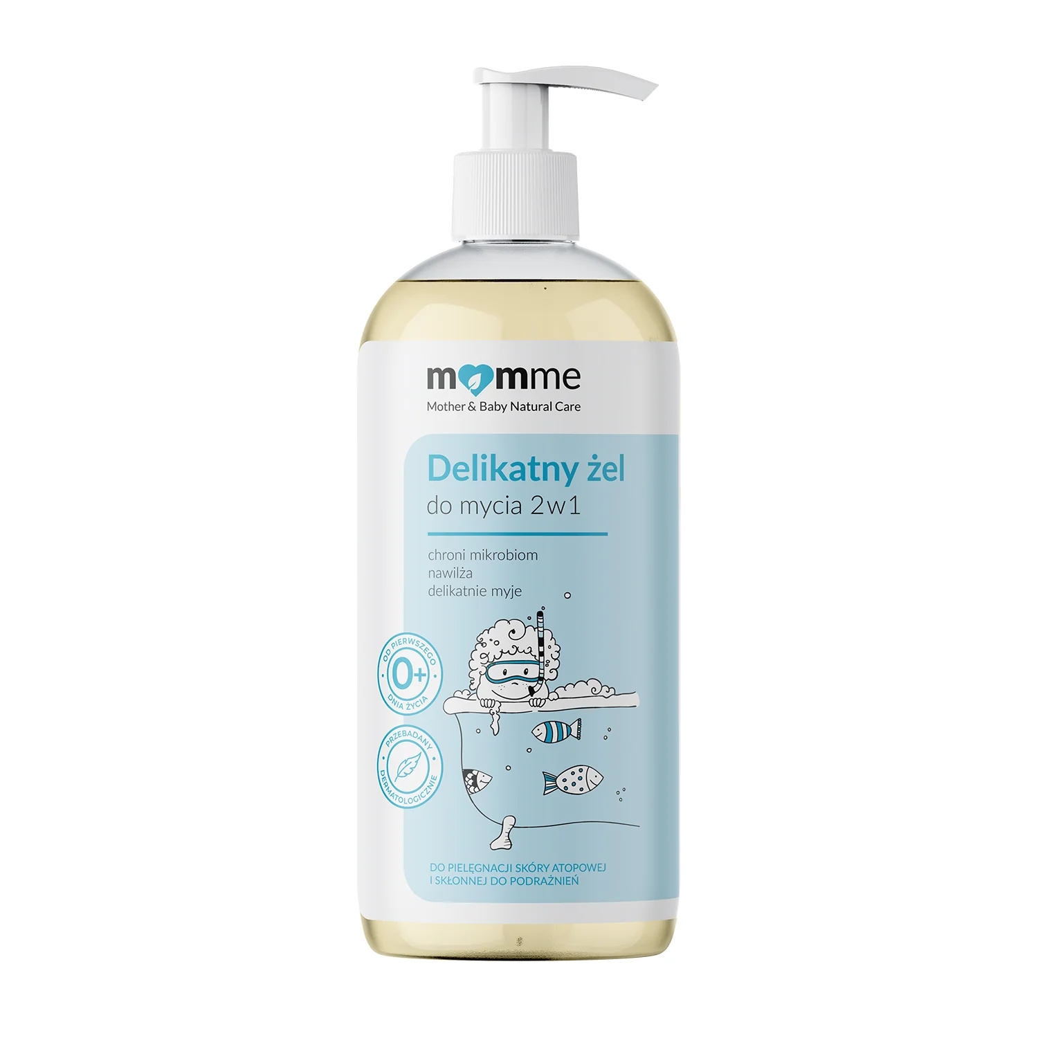 Momme Delikatny żel do mycia 2 w 1 400 ml