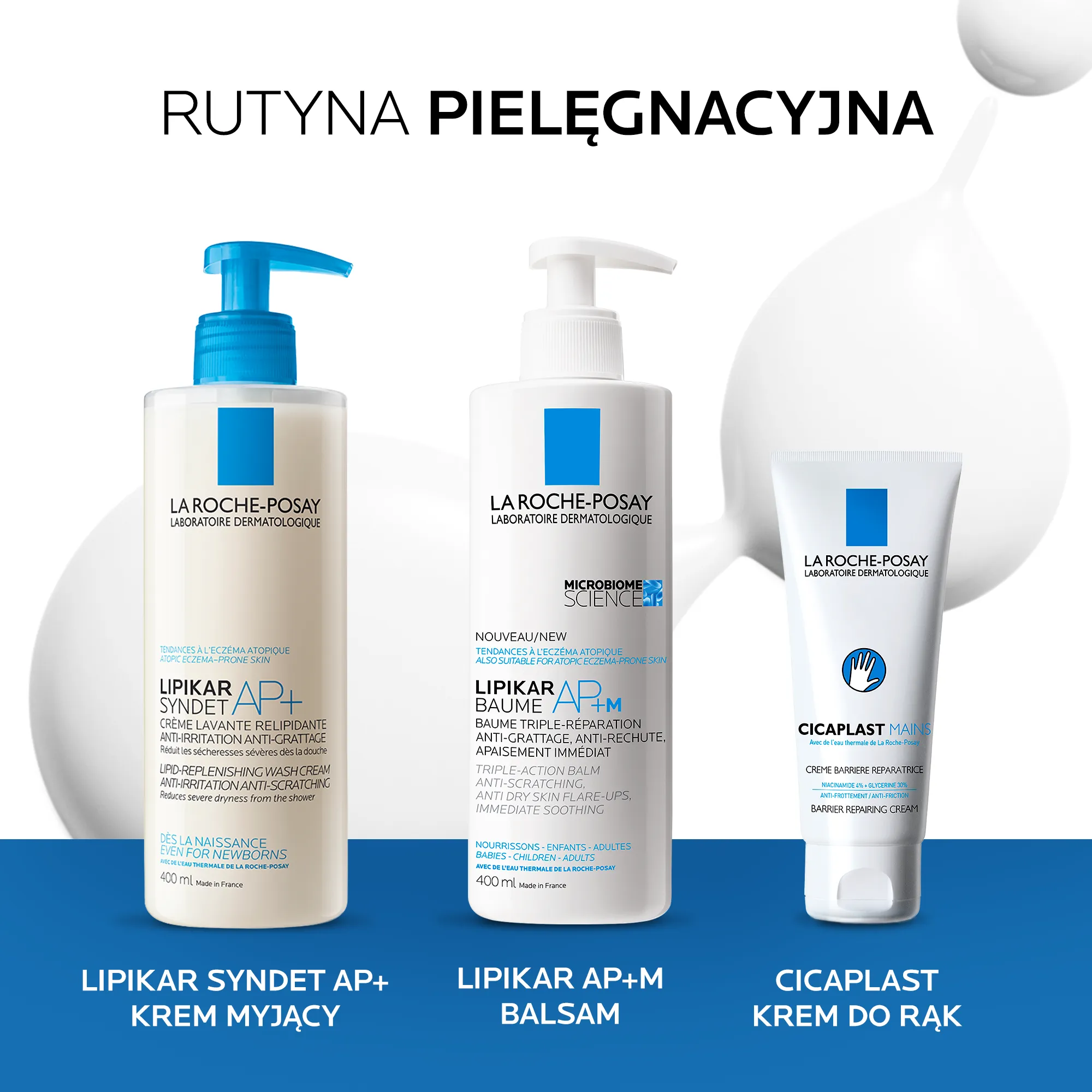 La Roche-Posay Lipikar Syndet AP+, krem myjący uzupełniający poziom lipidów, 200 ml 