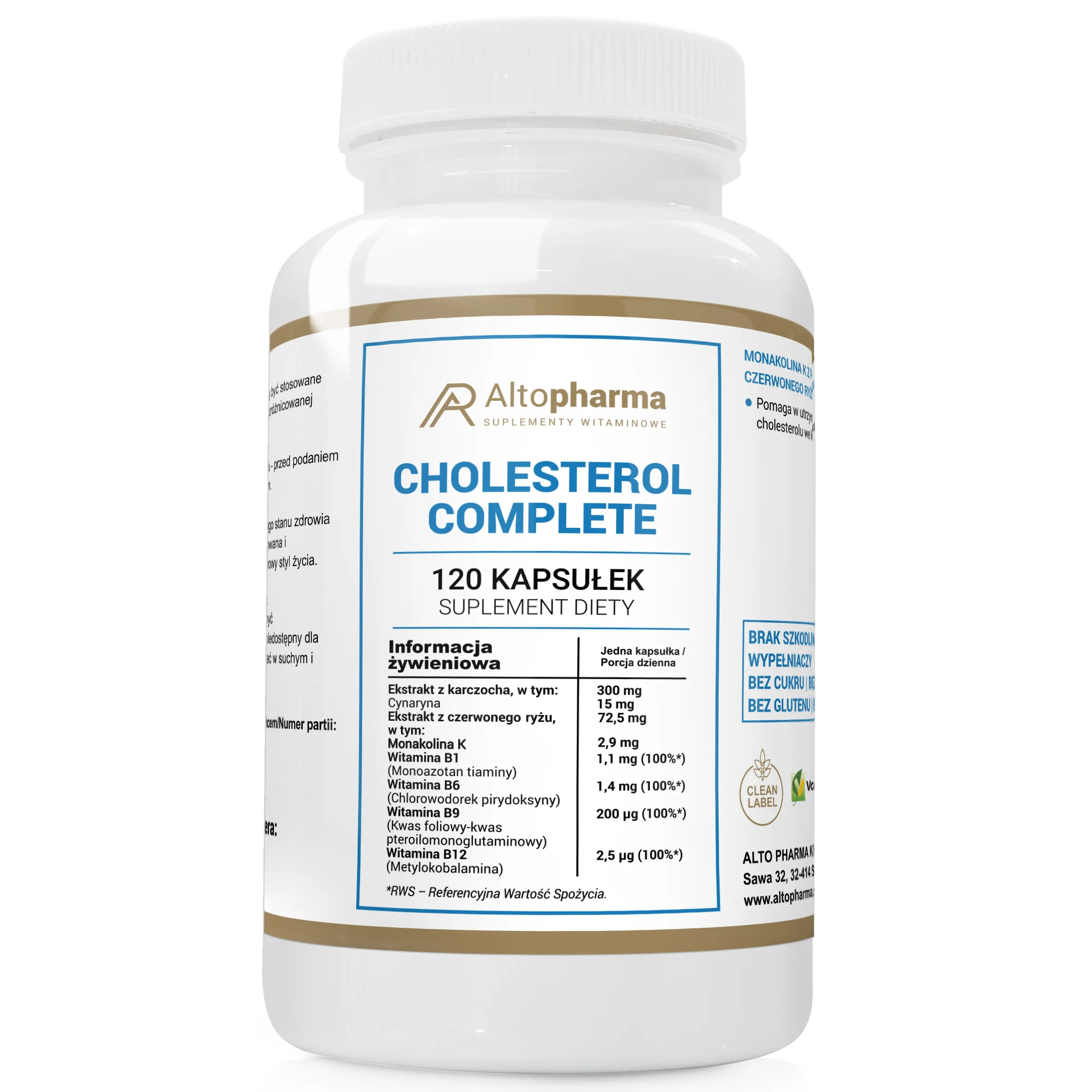 Altopharma Cholesterol Complete 120 kapsułek