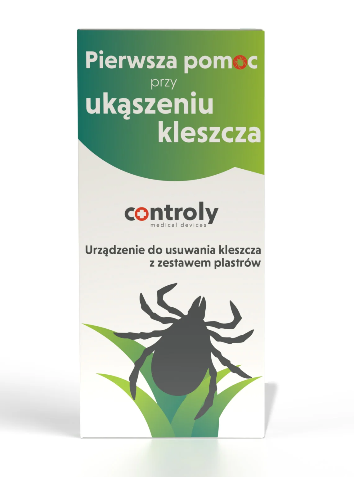 Controly Pierwsza pomoc przy ukąszeniu kleszcza urządzenie do usuwania kleszcza z zestawem plastrów, 1 sztuka + 3 plastry