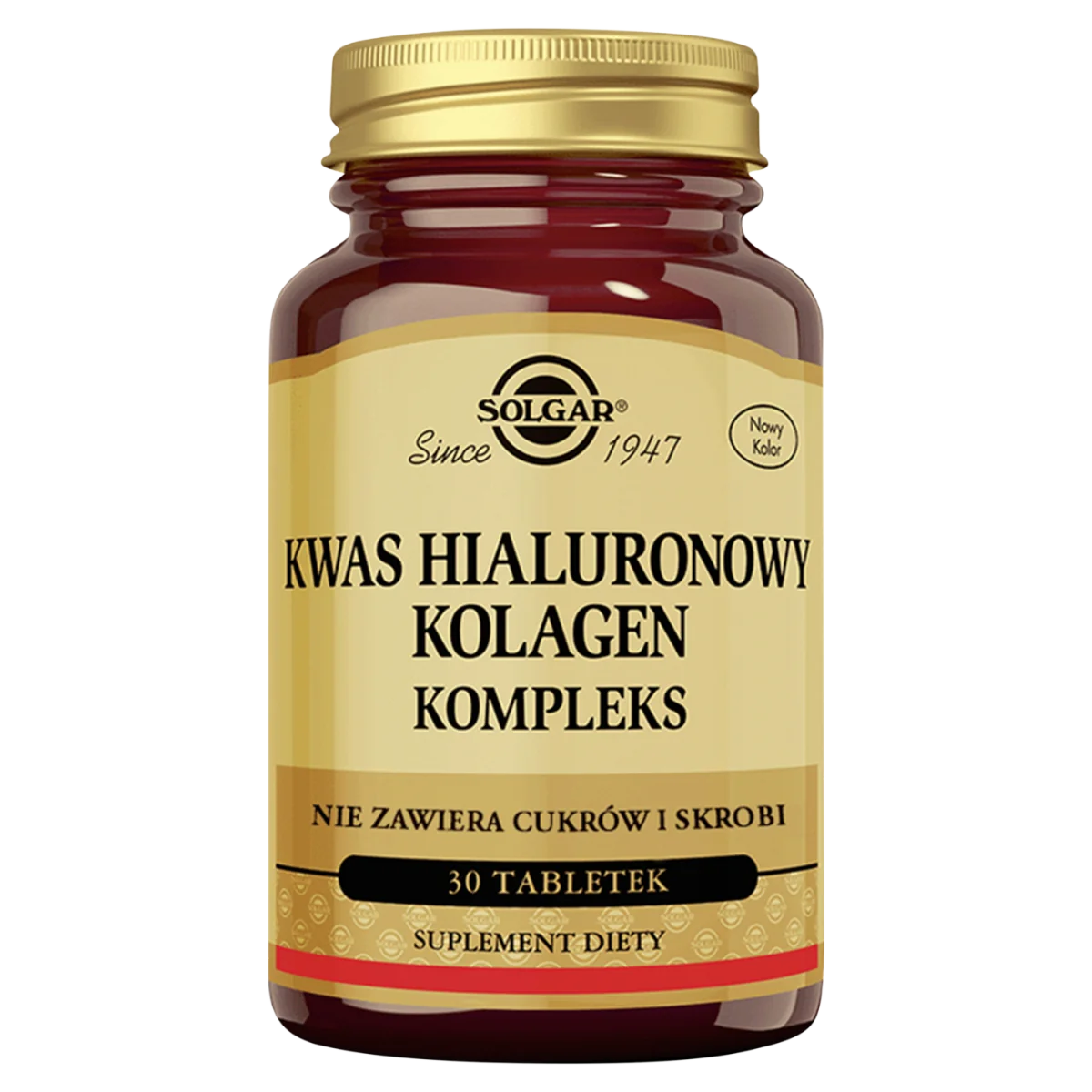 Solgar Kwas hialuronowy Kolagen Kompleks suplement diety, 30 tabletek