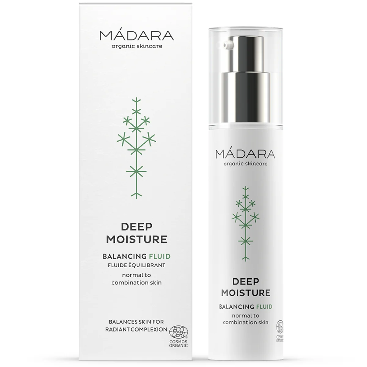 MÁDARA Deep Moisture Fluid podkład do twarzy, 50 ml