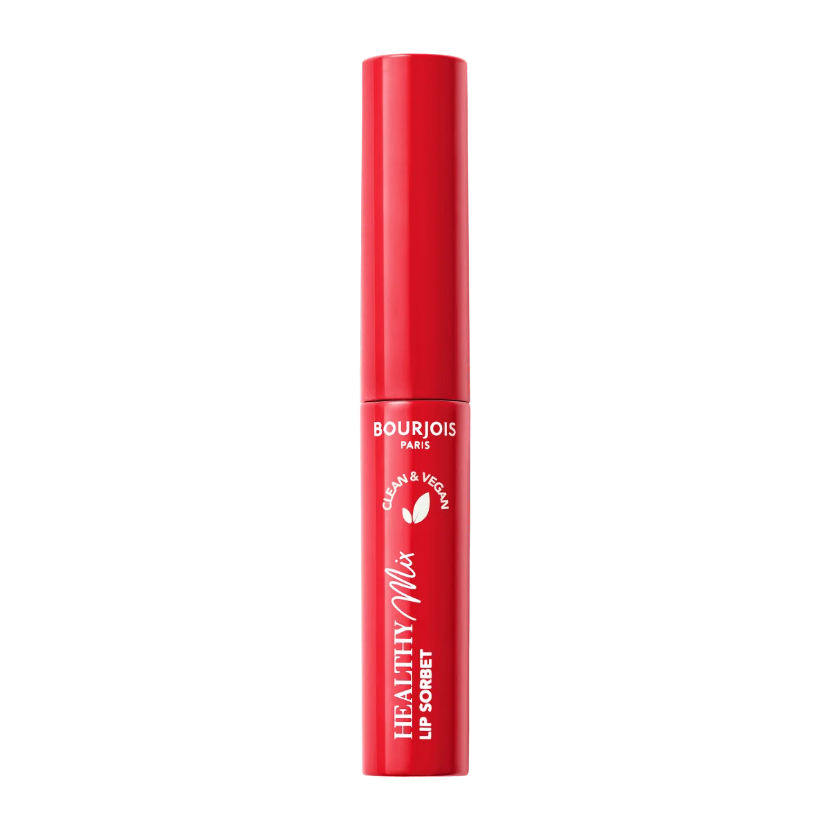 Bourjois Healthy Mix Clean Lip Sorbet wegańska nawilżająca pomadka do ust, 02 Red Freshing, 7,4 g