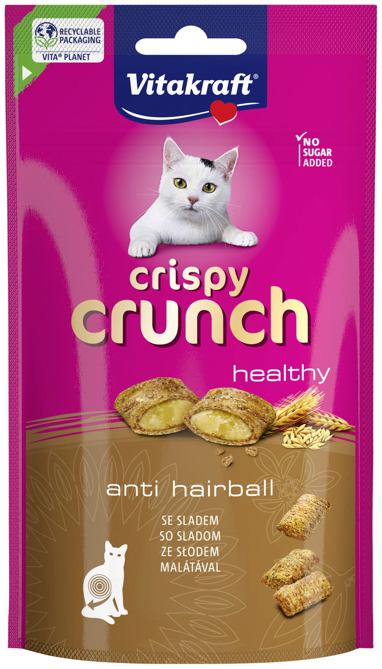 Vitakraft Crispy Crunch słód, przysmak dla kota, 60 g