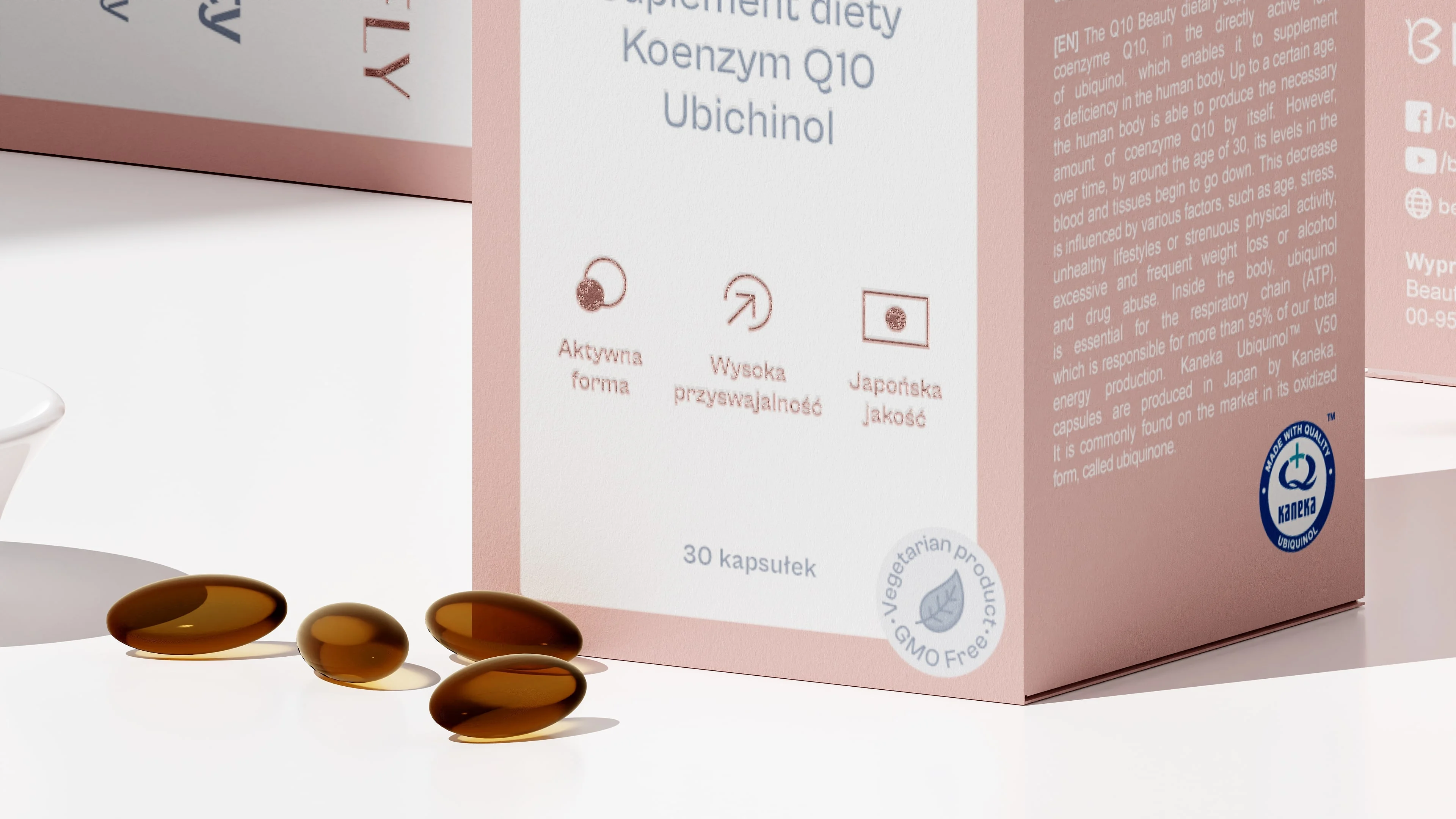 Beautifly Q10 Beauty Koenzym Q10 Ubichinol 30 kapsułek