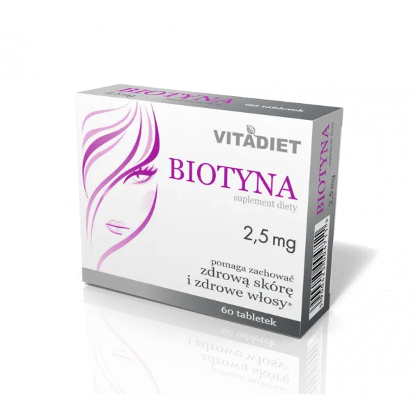 Biotyna 2.5 mg, suplement diety, 60 tabletek