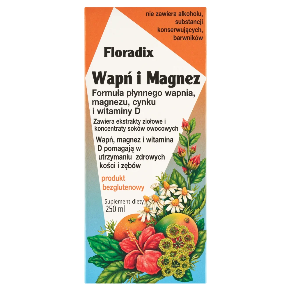 Floradix Wapń i Magnez suplement diety, 250 ml