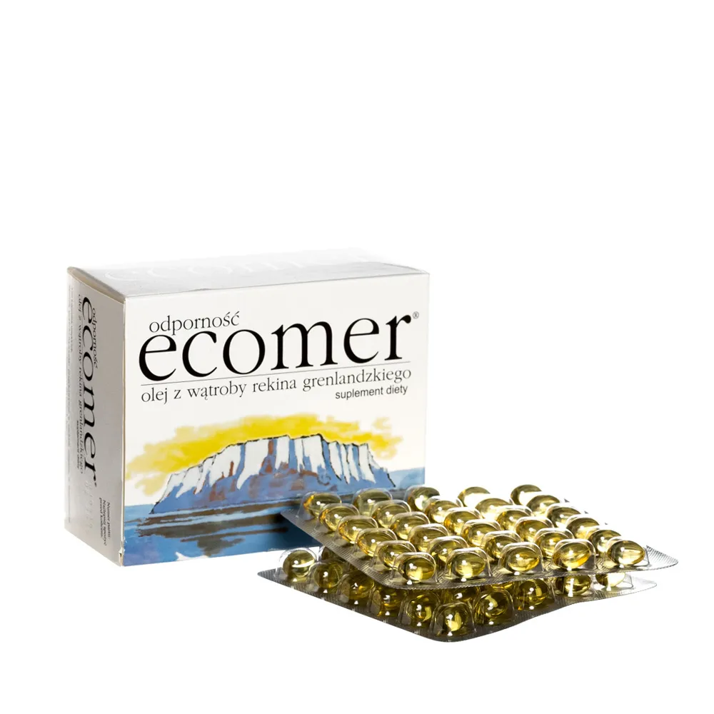 Ecomer Odporność - olej z wątroby rekina grenlandzkiego, 120 kapsułek