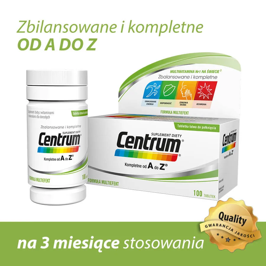 Centrum Kompletne od A do Z, suplement diety, 100 tabletek 