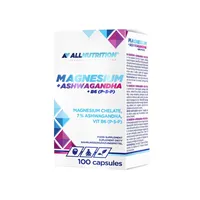 Allnutrition Magnesium + Ashwagandha +  B6 (P-5-P)  100 kapsułek