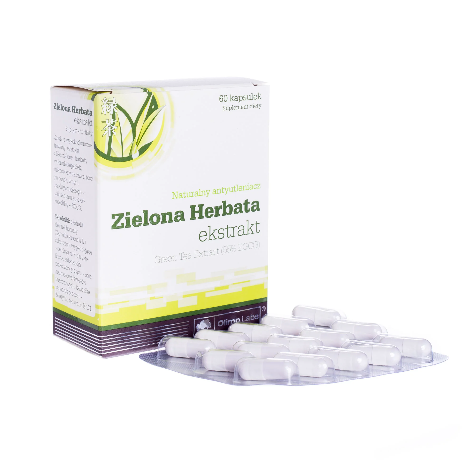 Olimp Green Tea Zielona Herbata ekstrakt, 60 kapsułek