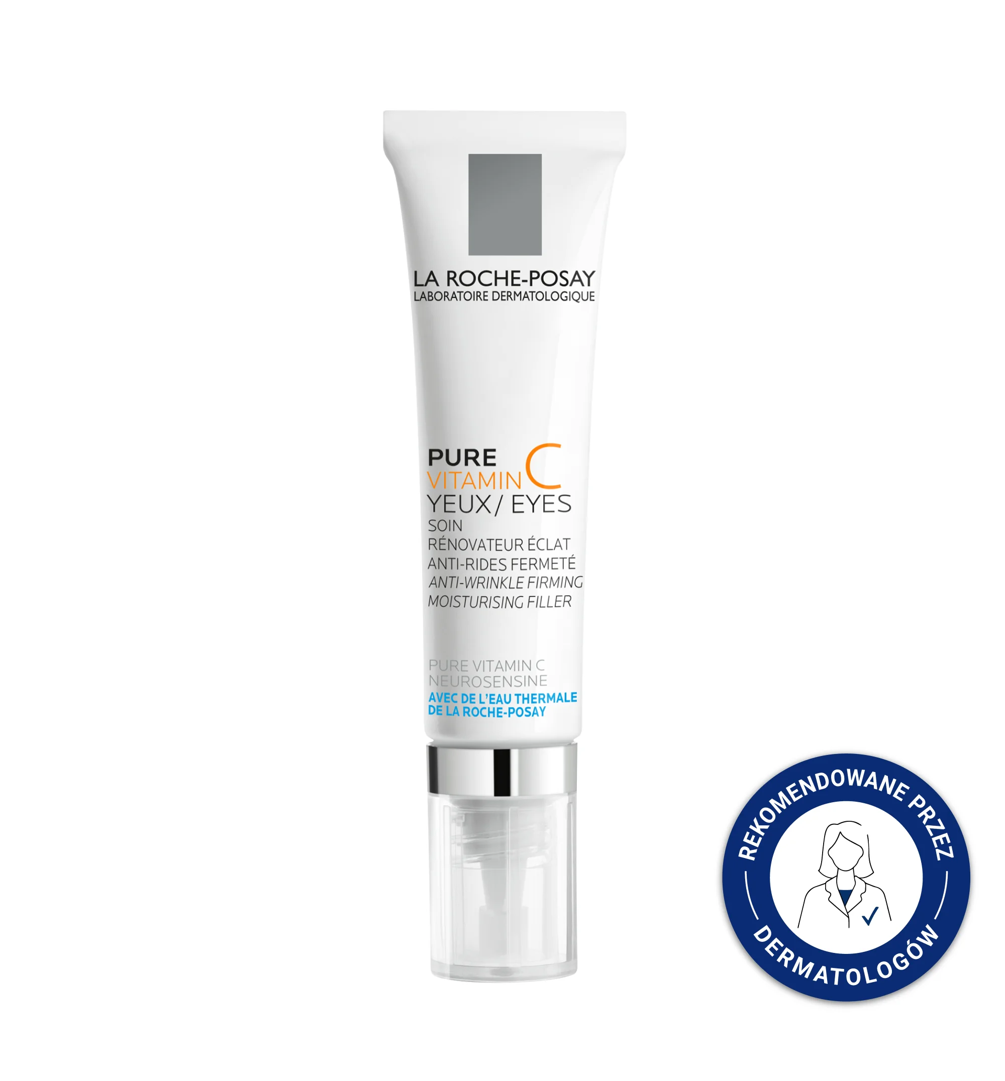 La Roche-Posay Pure Vitamin C, Intensywnie Nawilżający krem pod oczy, 15 ml