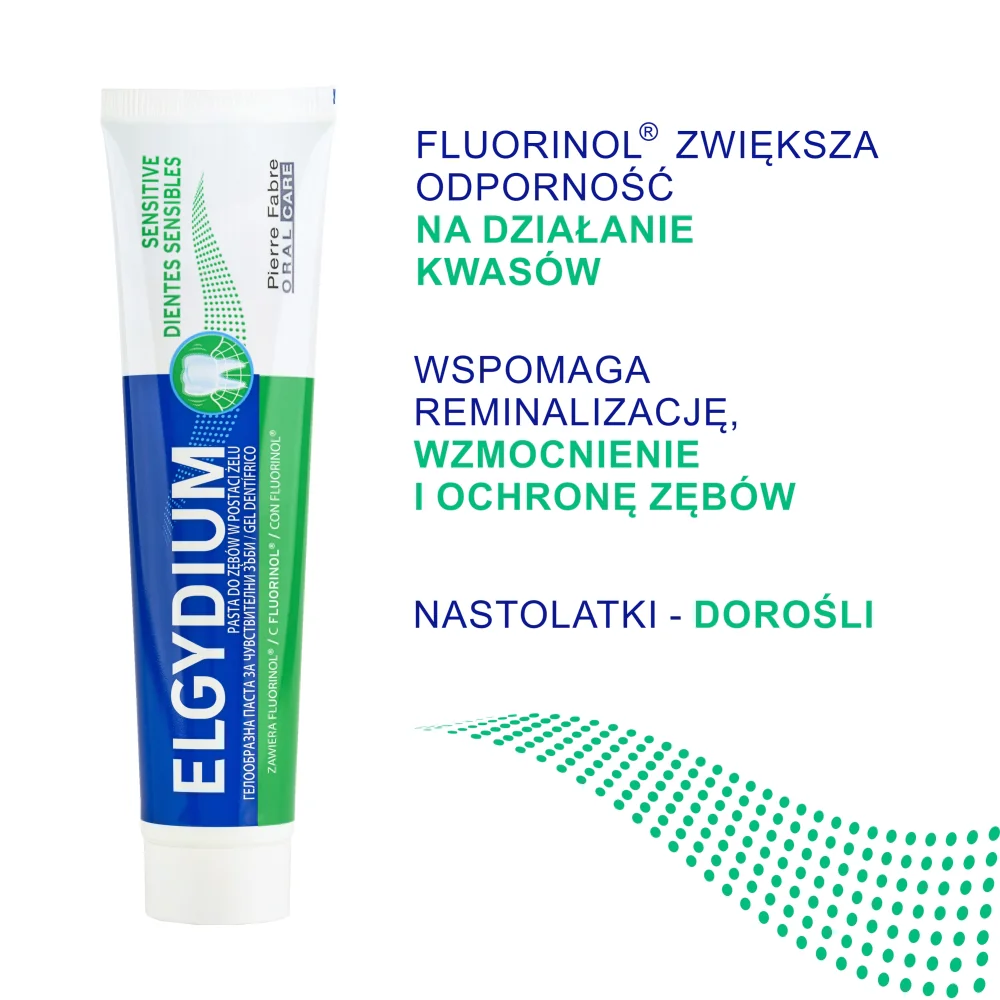 ELGYDIUM Sensitive pasta do zębów w postaci żelu, 75ml