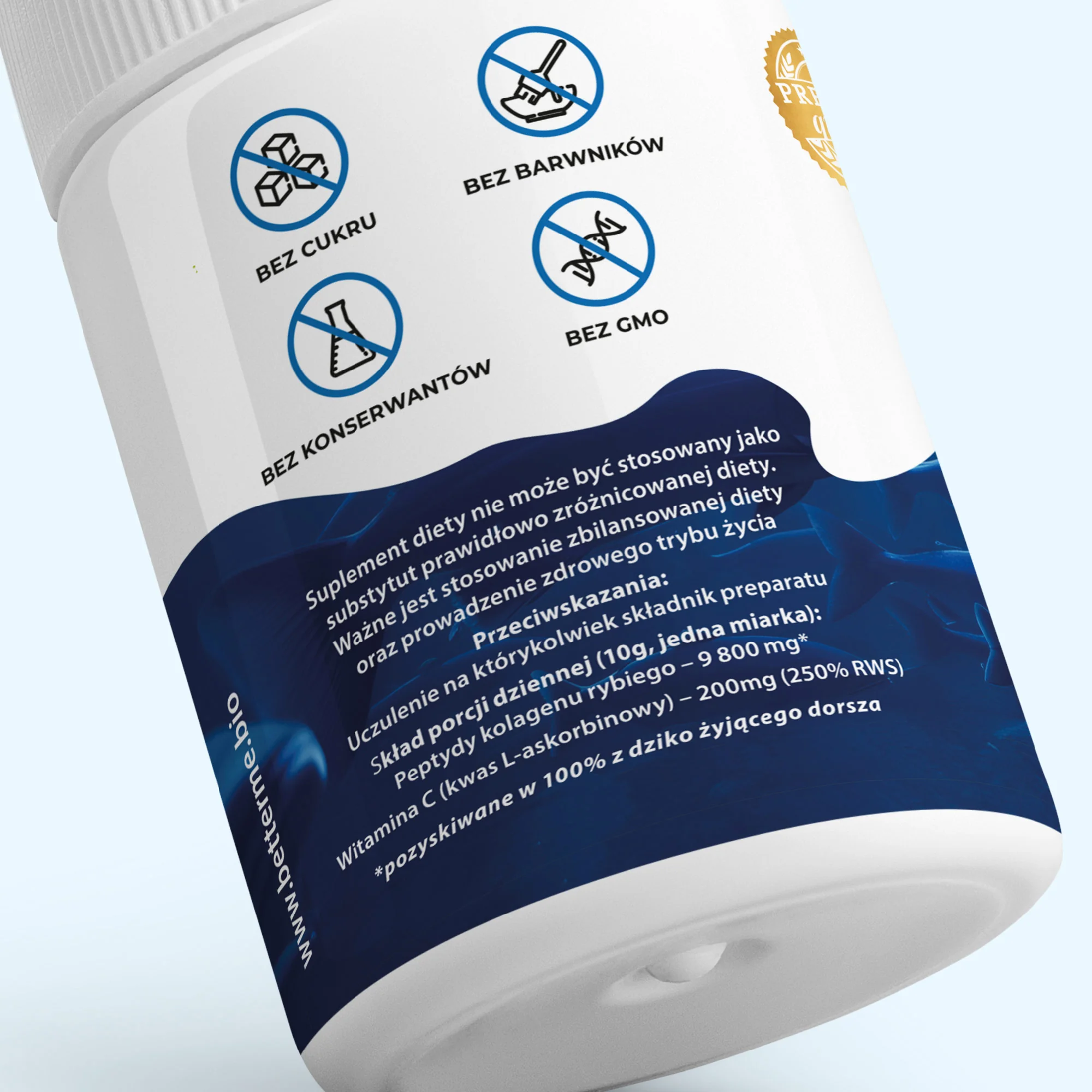 BetterMe Marine Collagen Wild kolagen z dziko żyjących dorszy, 300 g
