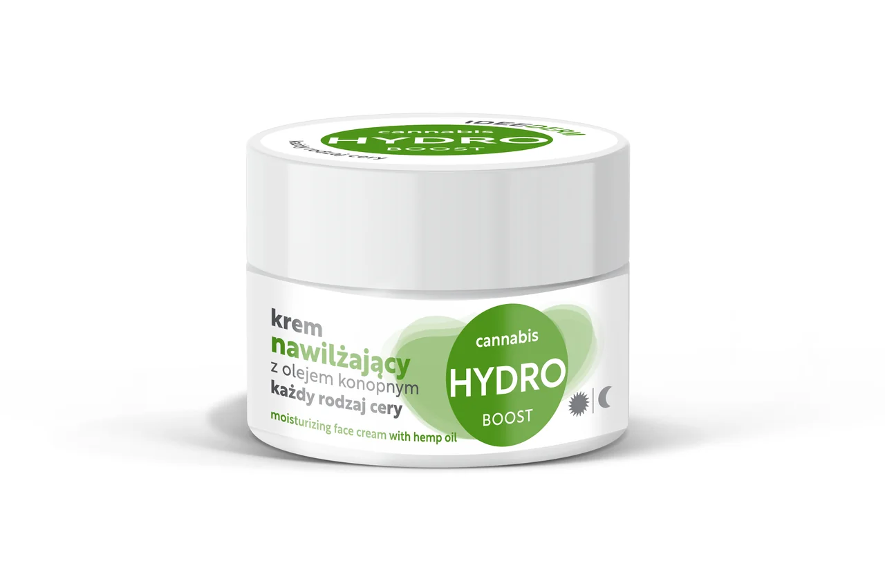 Idee Derm krem nawilżający z olejem konopnym, 50 ml
