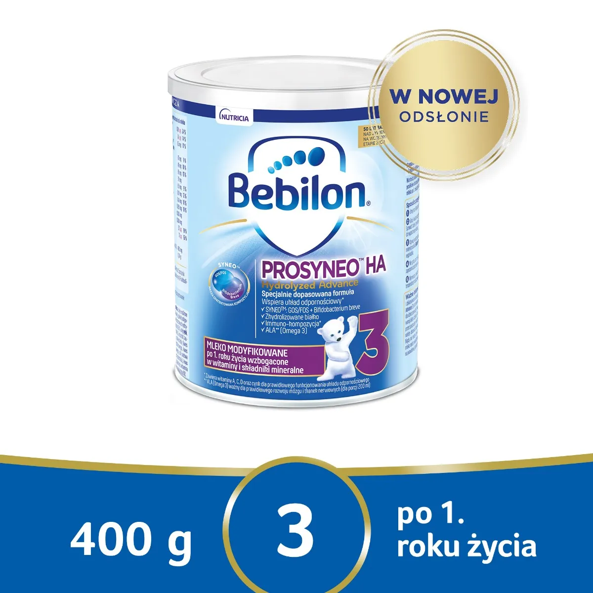Bebilon Prosyneo HA 3, mleko modyfikowane po 1. roku życia, 400 g