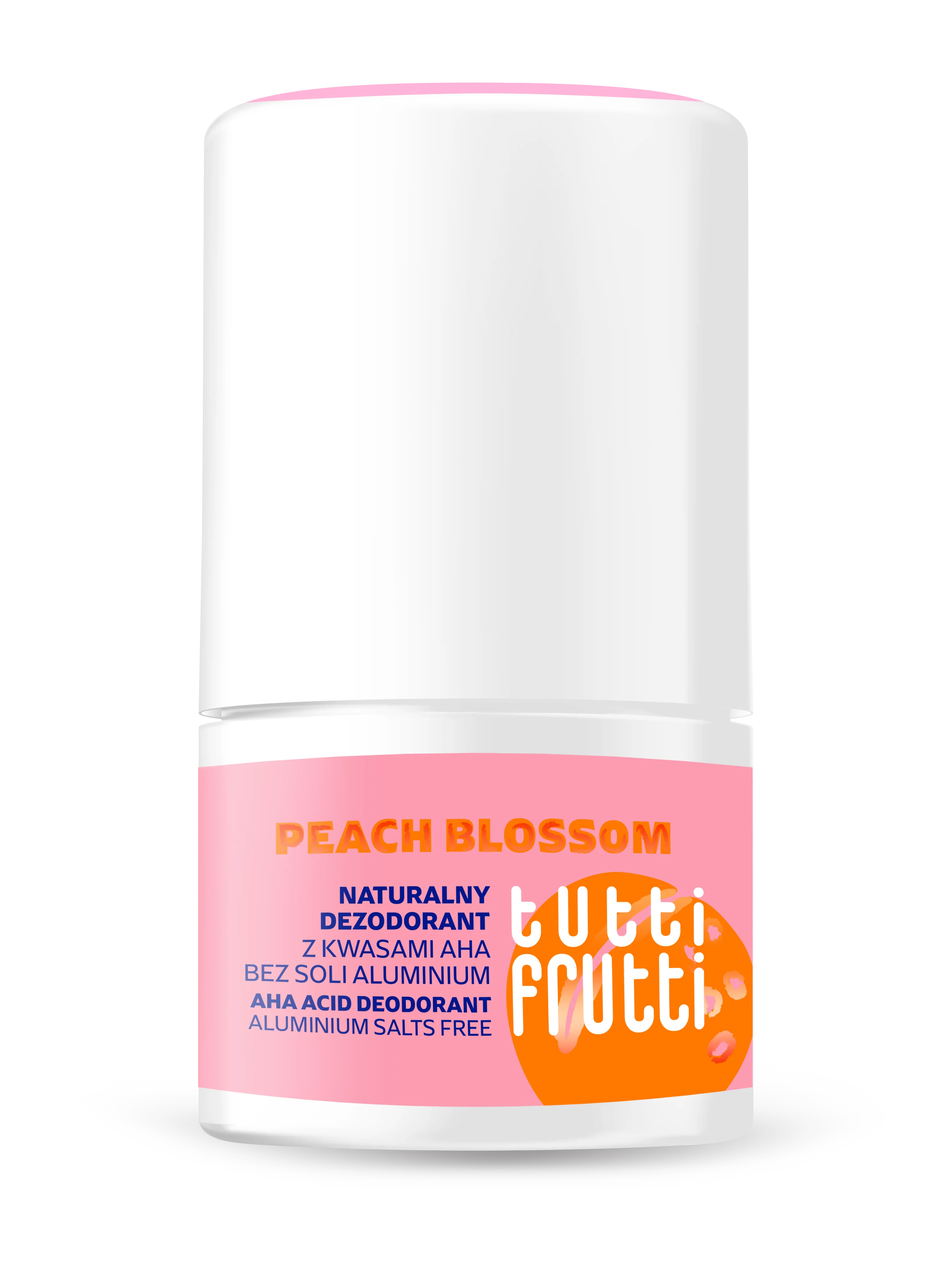Tutti Frutti Peach Blossom naturalny dezodorant roll-on, 50 ml