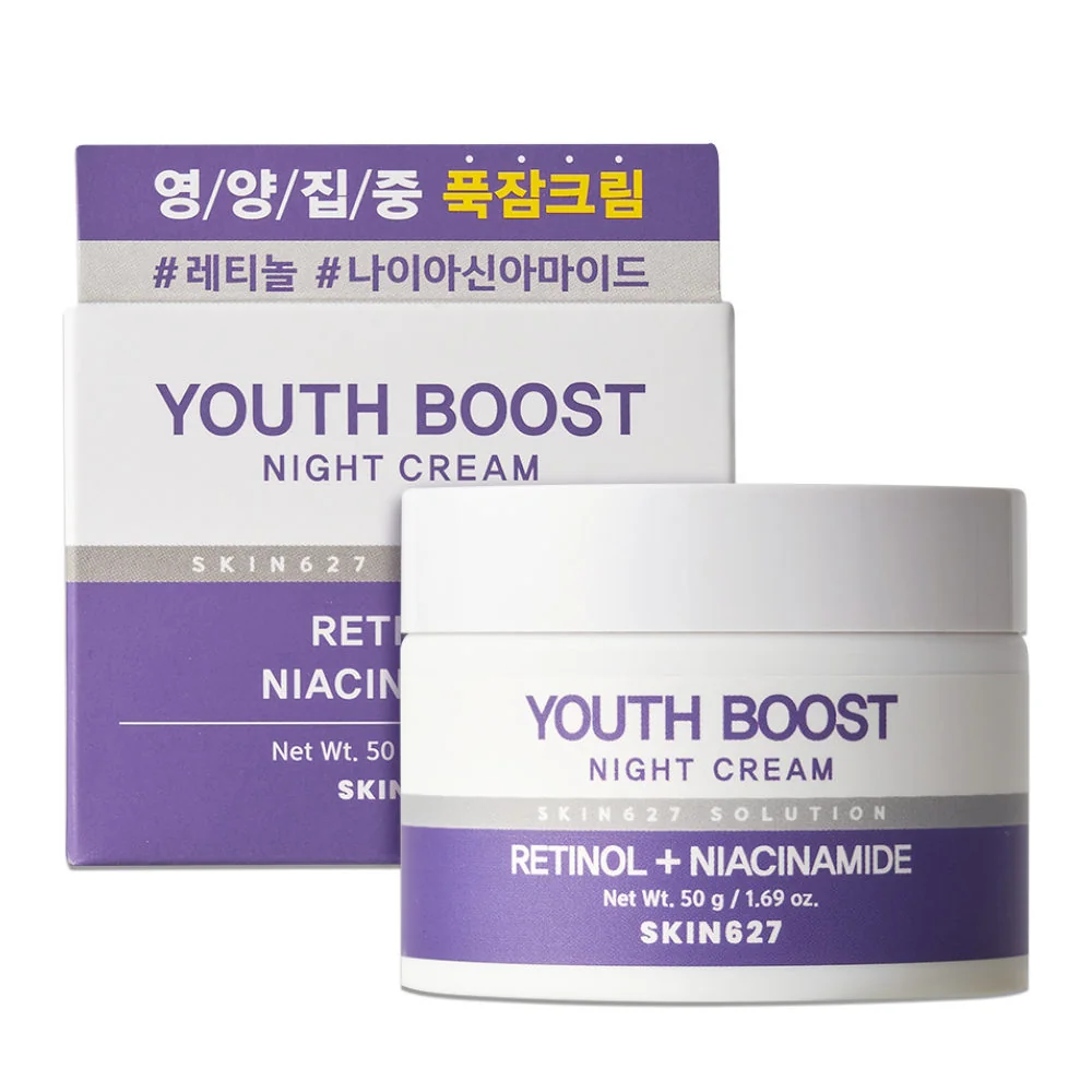 SKIN627 Youth Boost krem do twarzy na noc, 50 g