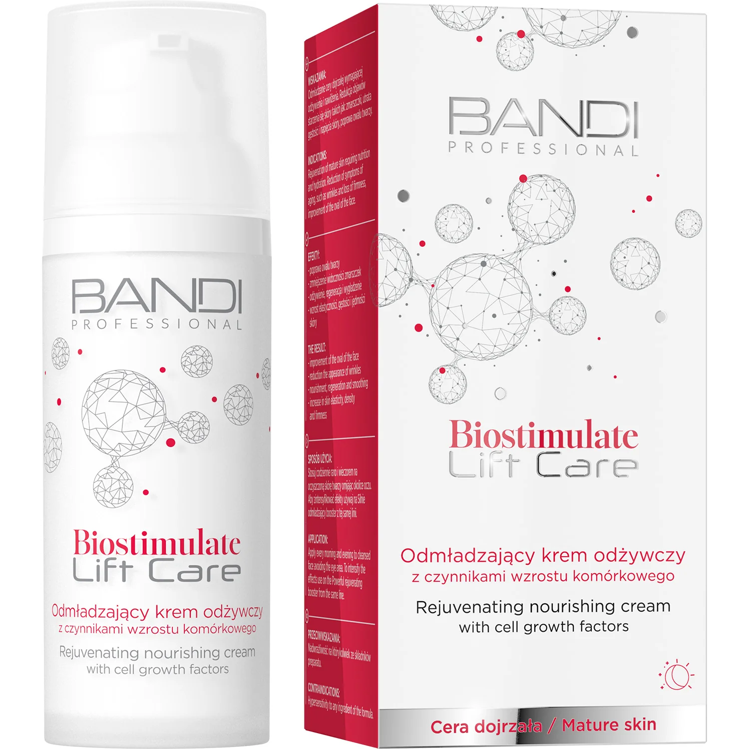 Bandi Biostimulate Lift Care odmładzający krem odżywczy z czynnikami wzrostu komórkowego, 50 ml