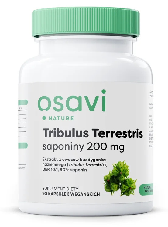 Osavi Tribulus Terrestris Saponiny 200 mg 90 kapsułek wegańskich