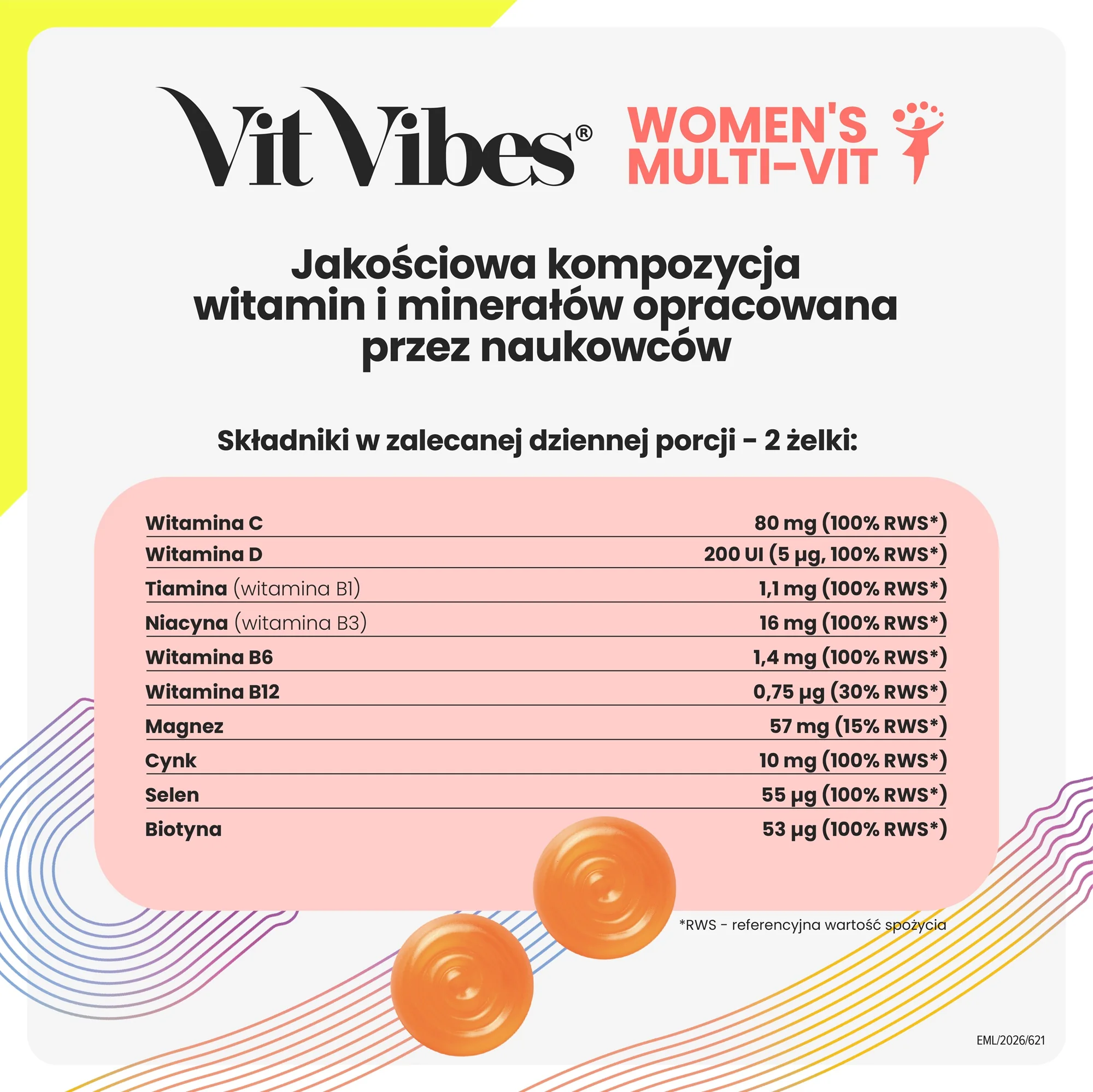 Vit Vibes® Women's Multi-Vit 60 żelek