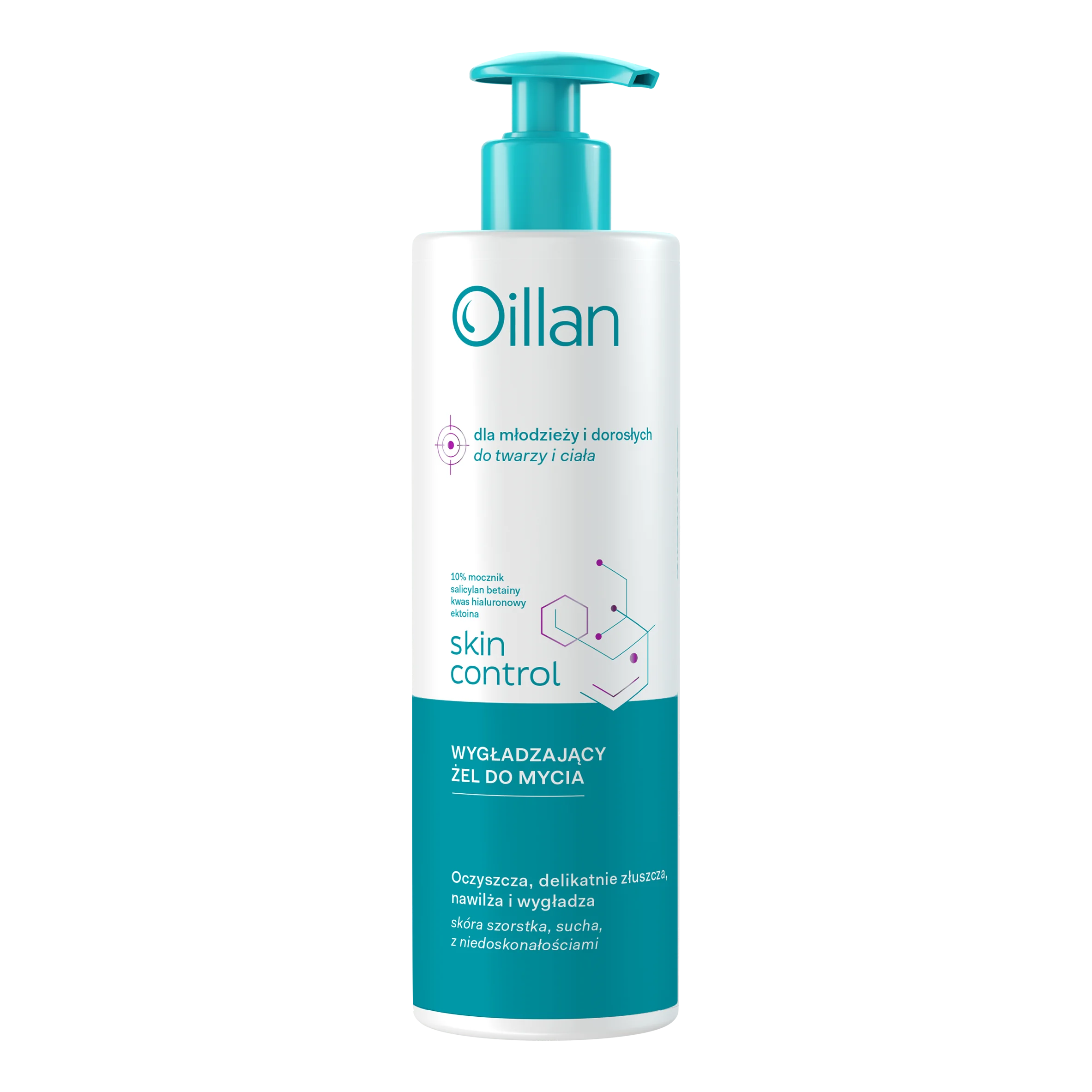 Oillan Skin Control wygładzający żel do mycia, 400 ml