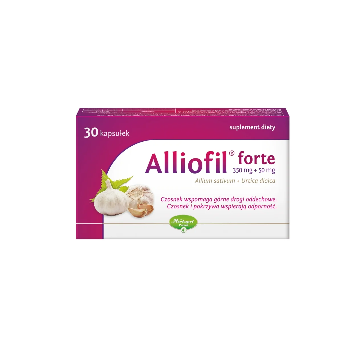 Alliofil forte suplement diety, 30 kapsułek