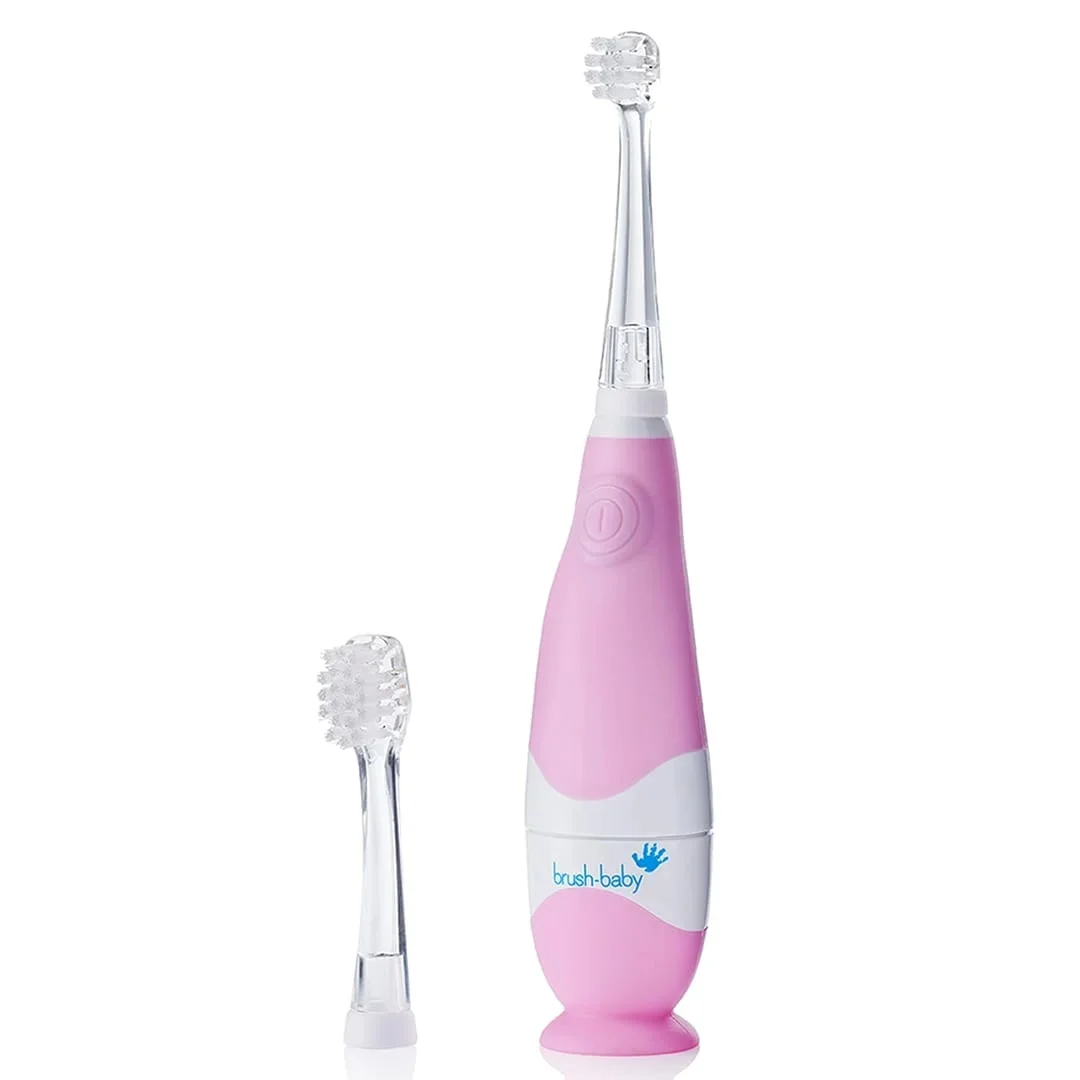 Brush-Baby BabySonic szczoteczka soniczna dla dzieci w wieku 0-3 lat Pink, 1 sztuka