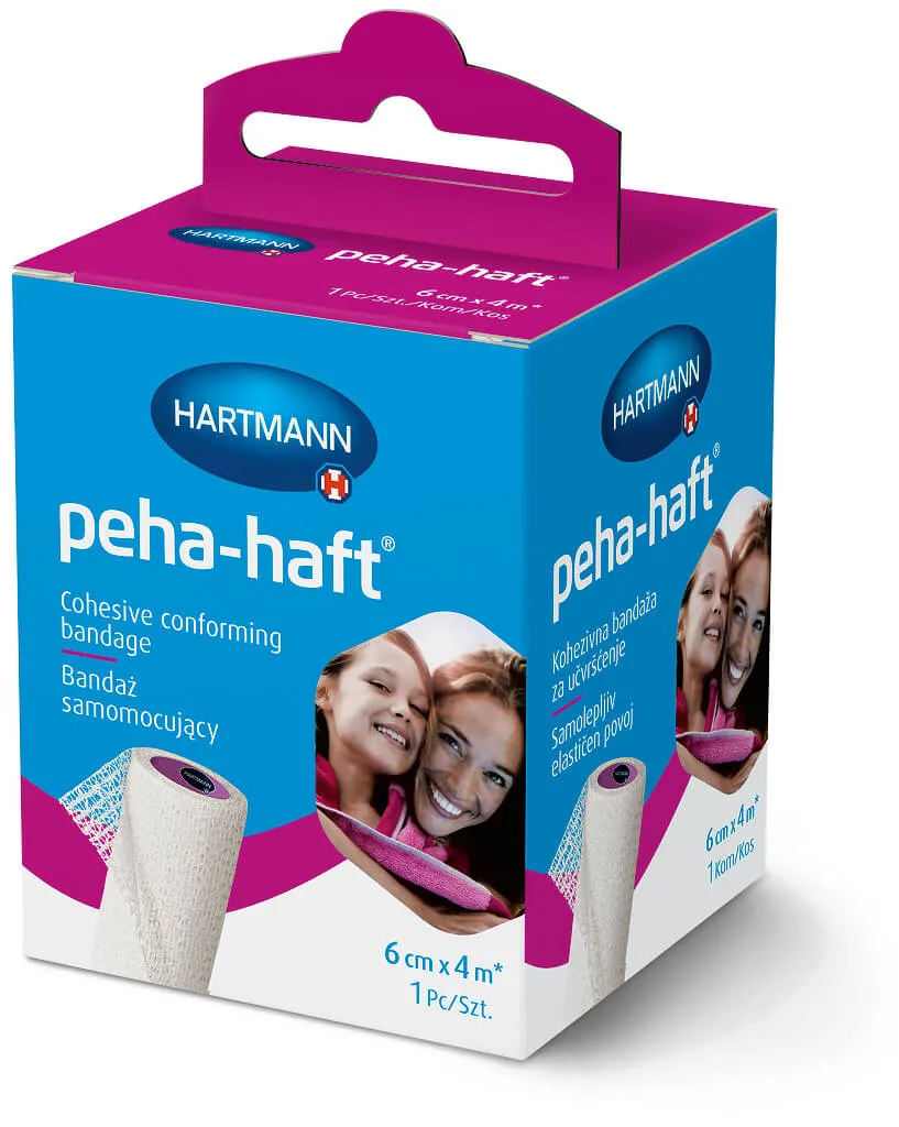 Peha-Haft, opaska podtrzymująca elastyczna, 6cm x 4m, 1 sztuka (wersja ELR)