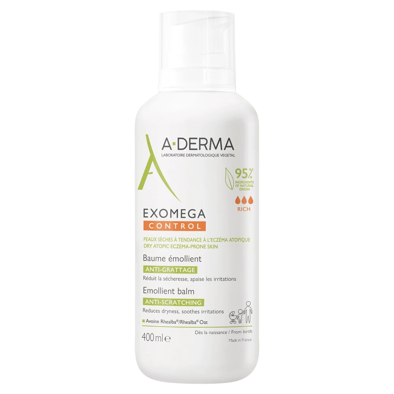 A-Derma Exomega Control balsam emolient, 400 ml