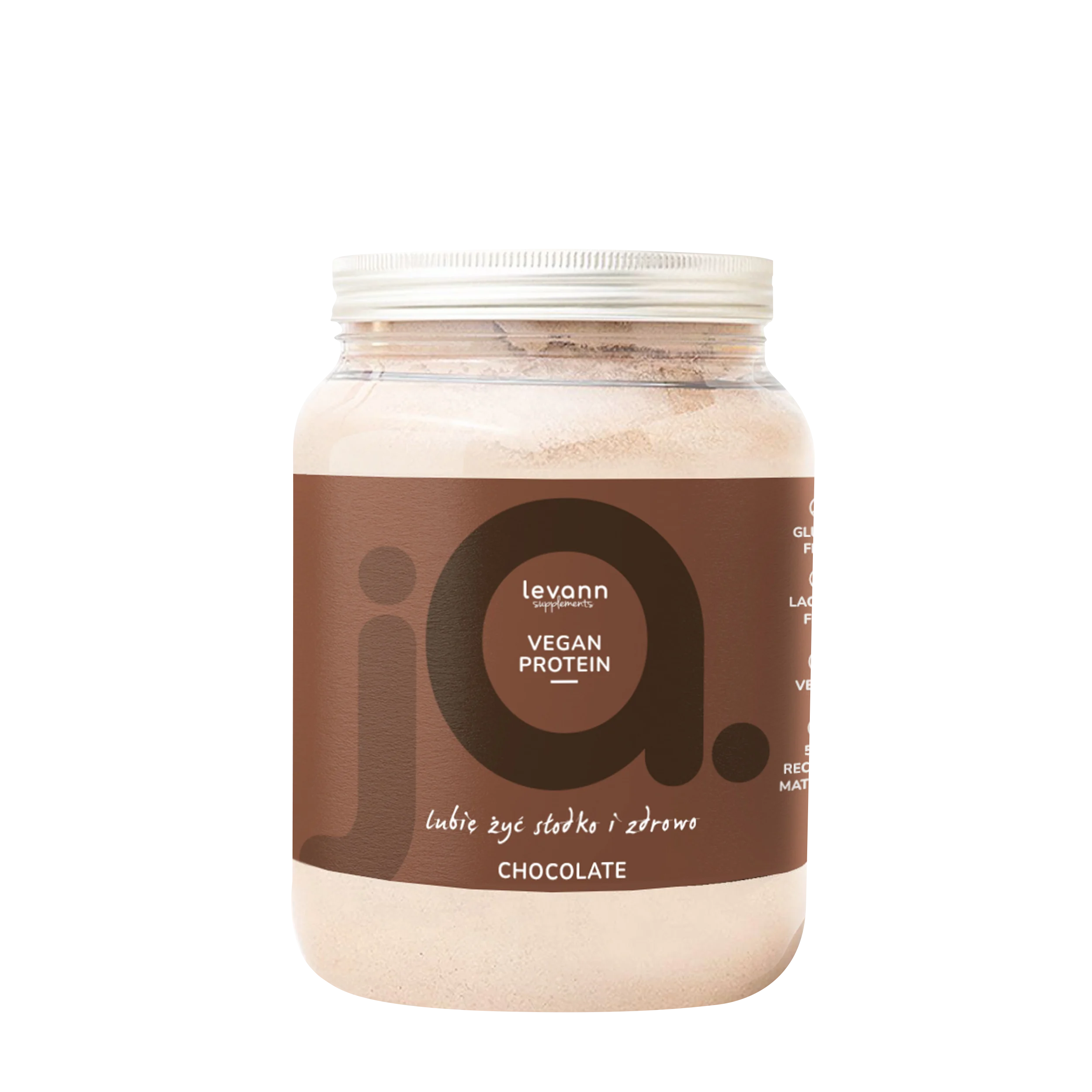 Levann jA Vegan Protein białko wegańskie czekoladowe, proszek, 500 g