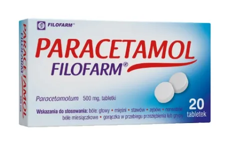 Paracetamol Filofarm, 500 mg, 20 tabletek