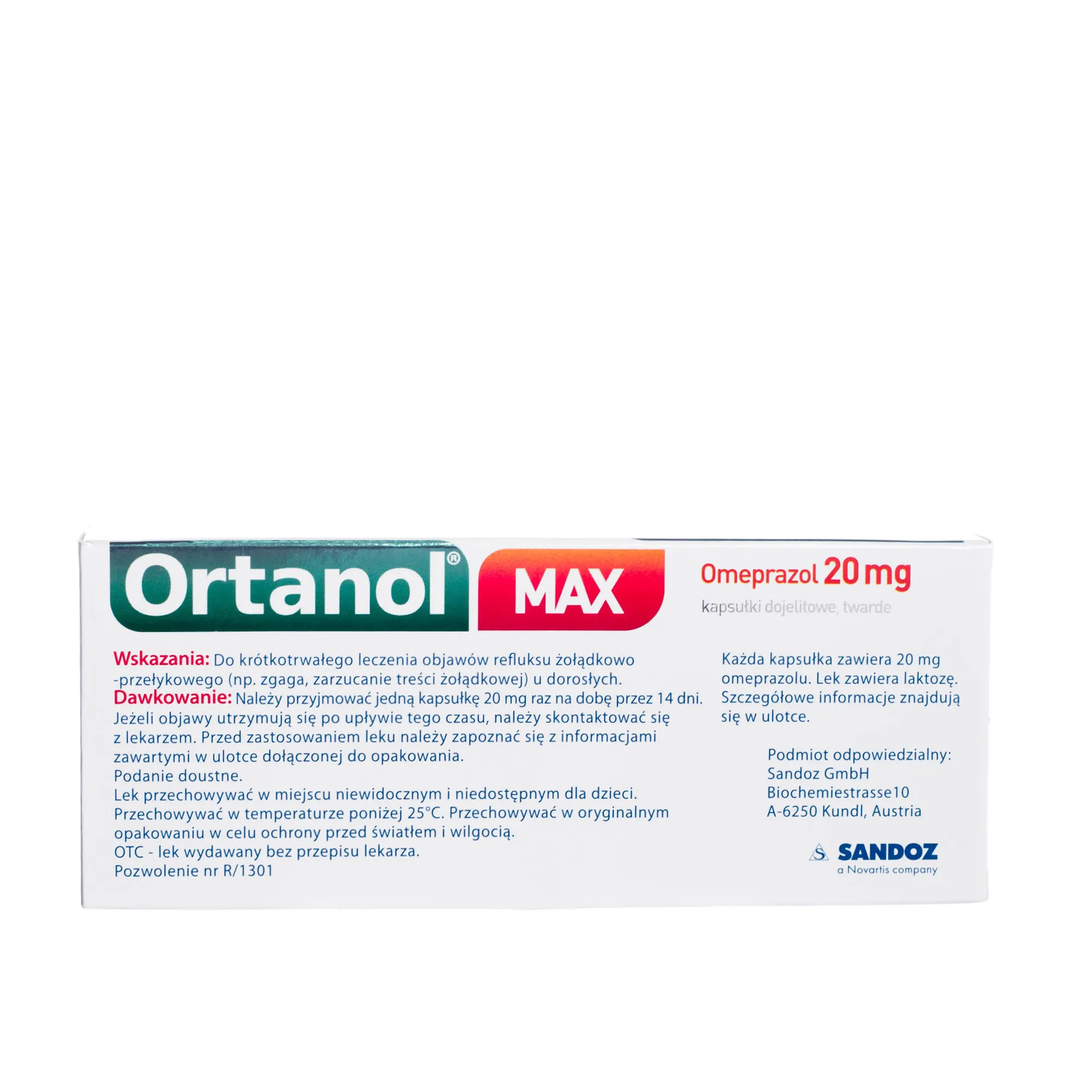 Ortanol Max - kapsułki dojelitowe twarde, 14 kapsułek 