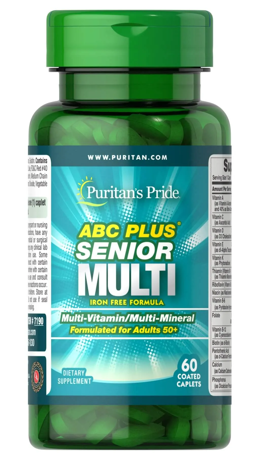 ABC Plus Witaminy i Minerały dla Seniora, suplement diety, 60 tabletek
