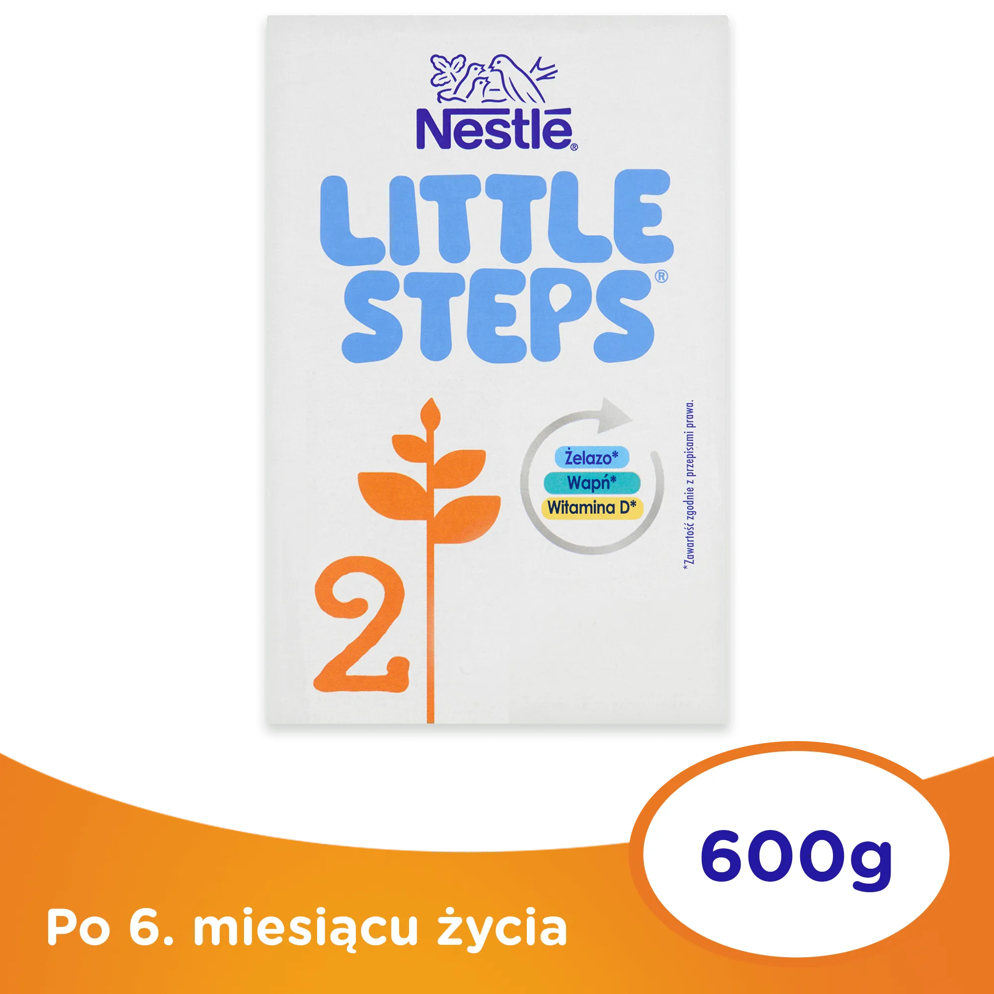 Little Steps 2, mleko w proszku następne dla niemowląt powyżej 6. miesiąca życia, 600 g