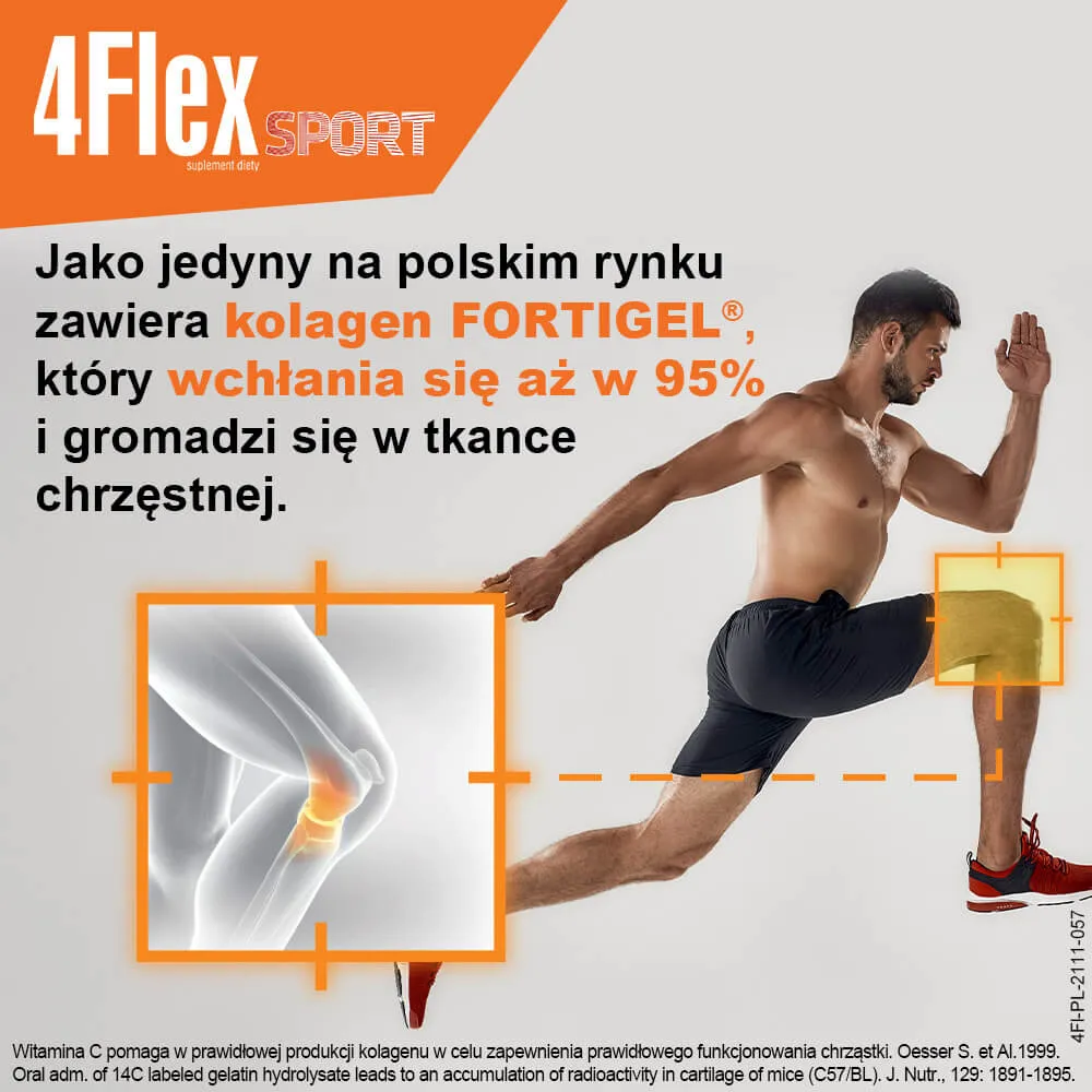 4Flex Sport suplement diety, 30 saszetek z proszkiem, 