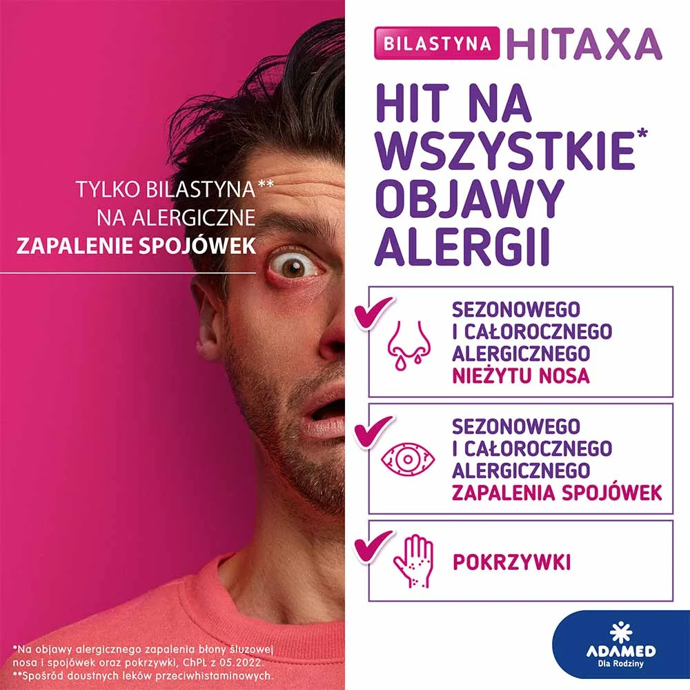 Bilastyna Hitaxa 20 mg 10 tabletek