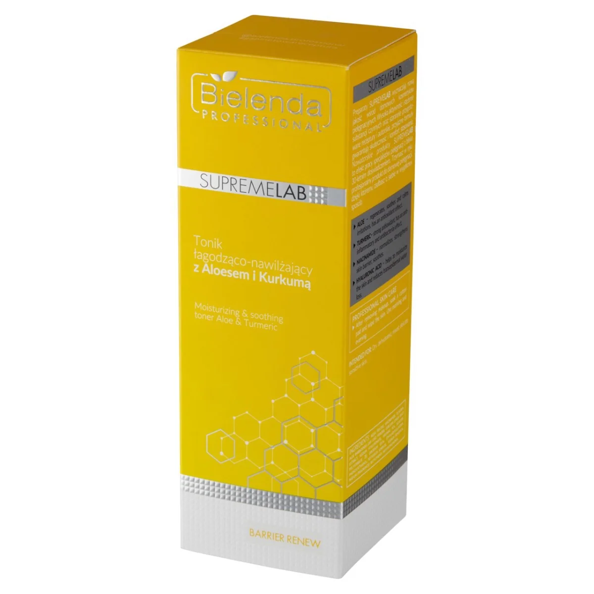Bielenda Professional SupremeLab tonik łagodząco-nawilżający z aloesem i kurkumą, 200 ml