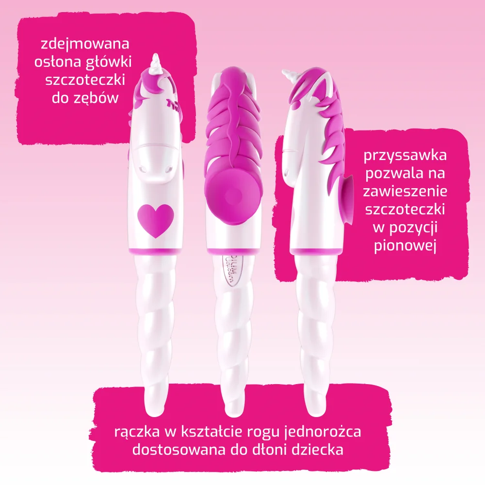 Elgydium Unicorn szczoteczka do zębów dla dzieci 2-6 lat, 1 sztuka
