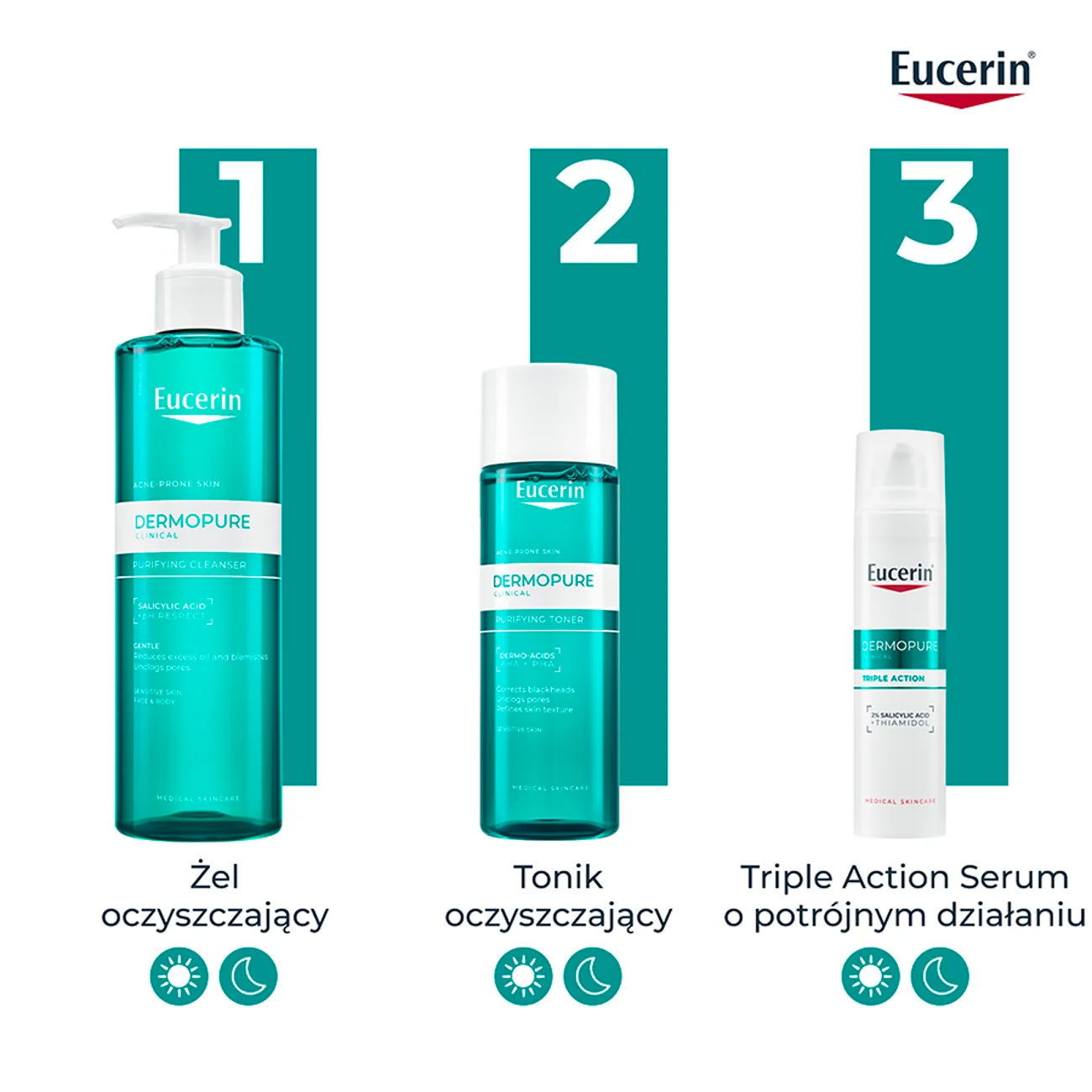 Eucerin DermoPure Clinical oczyszczający tonik do twarzy, 200 ml
