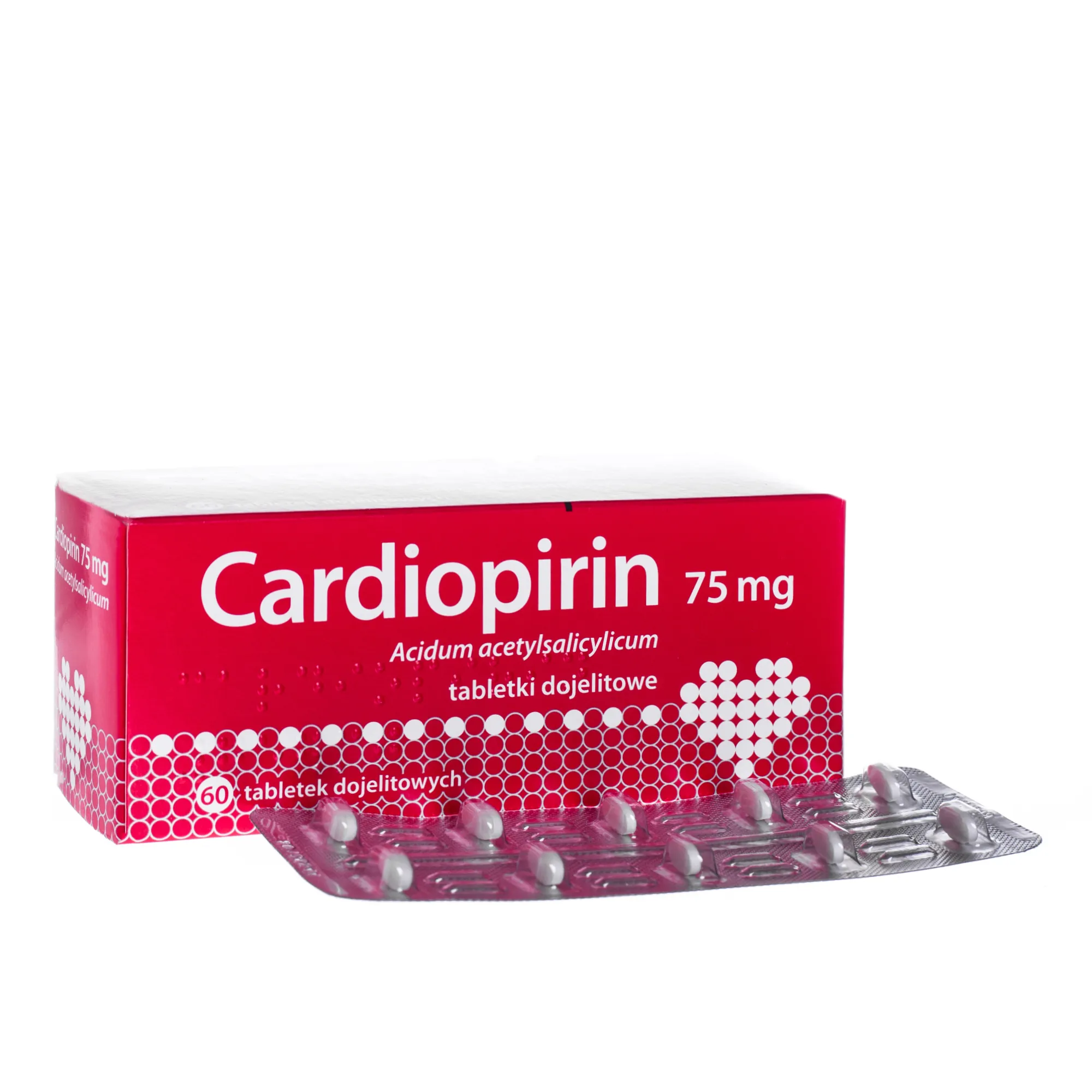 Cardiopirin, 75 mg, tabletki dojelitowe, 60 tabletek 