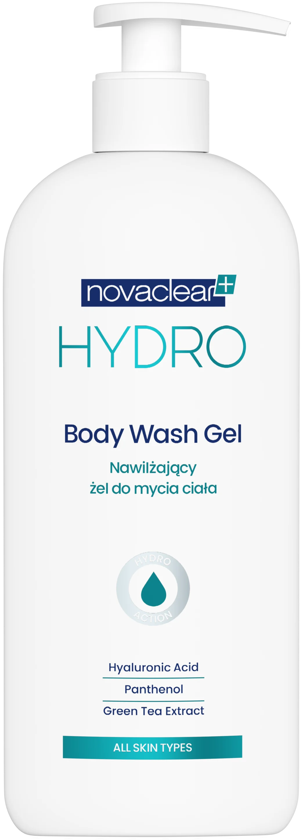 Novaclear Hydro nawilżający żel do mycia ciała, 500 ml