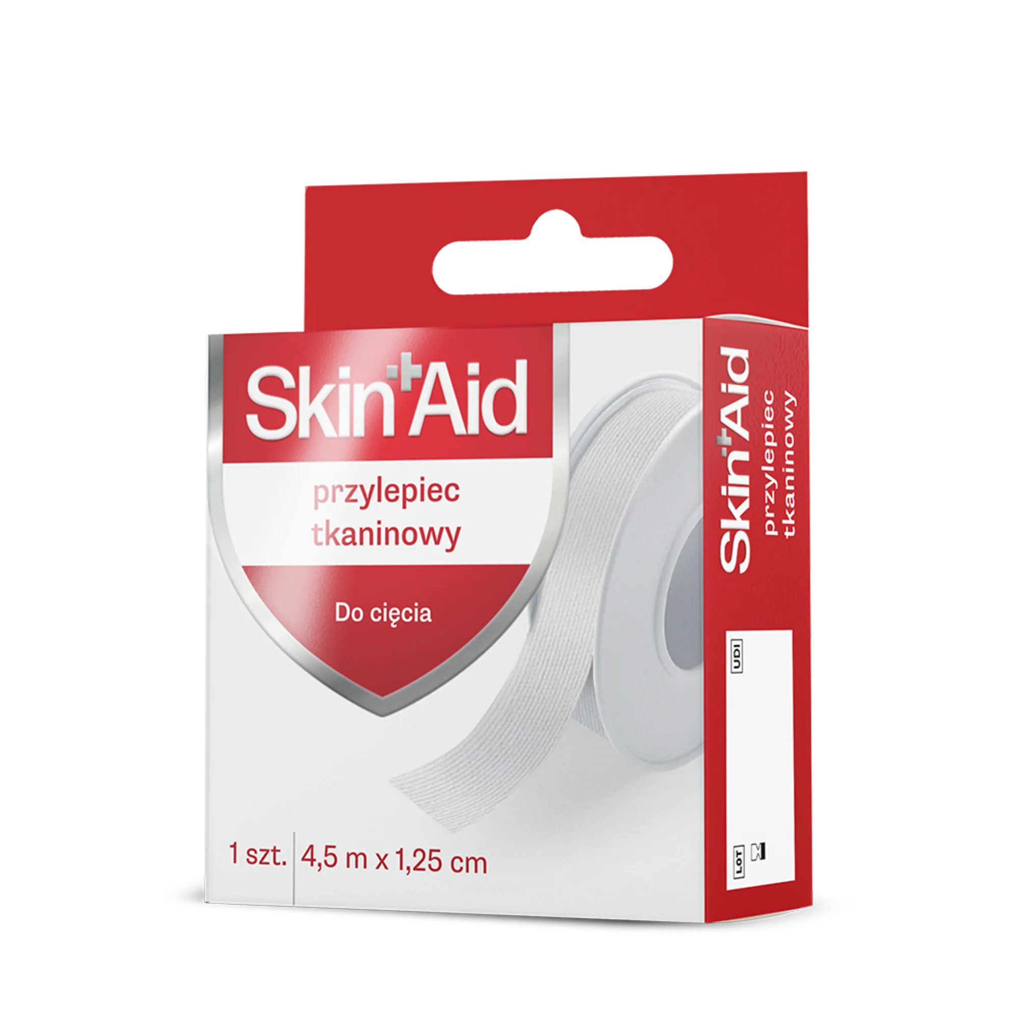 Skin Aid Przylepiec tkaninowy 4,5 m x 1,25 cm, 1 sztuka